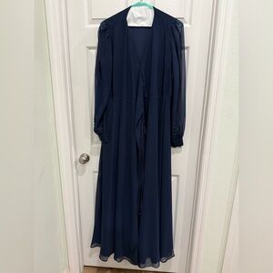 Lulus Navy Blue Wrap Dress